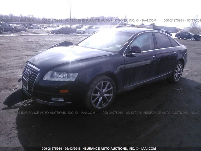 WAUSG94FX9N049565 - 2009 AUDI A6 BLACK photo 2