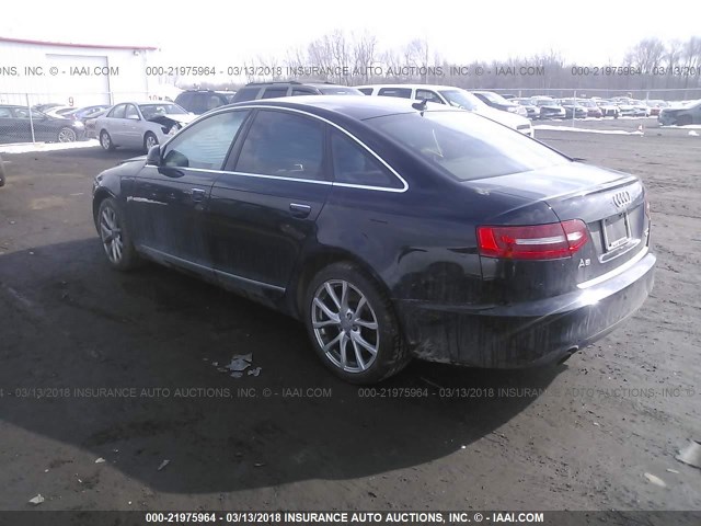 WAUSG94FX9N049565 - 2009 AUDI A6 BLACK photo 3