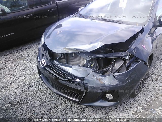 2T1BURHE5EC034854 - 2014 TOYOTA COROLLA L/LE/LE PLS/PRM/S/S PLS GRAY photo 6