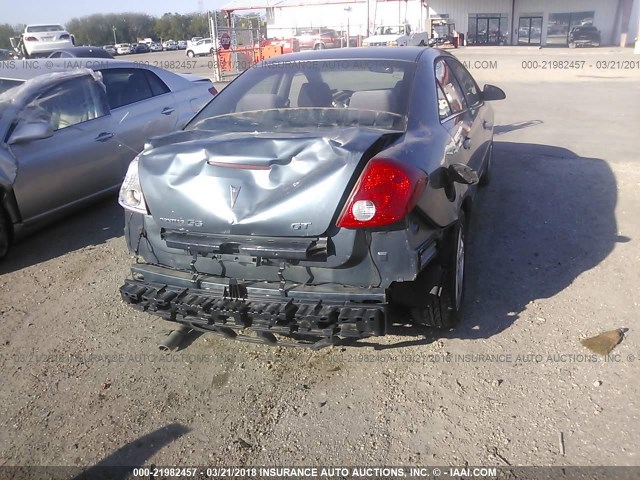 1G2ZH558364240239 - 2006 PONTIAC G6 GT TURQUOISE photo 6