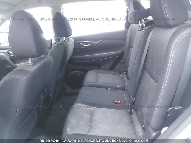 JN8AT2MT4HW150184 - 2017 NISSAN ROGUE S/SL/SV SILVER photo 8