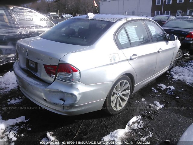 WBAPK5C54BA654667 - 2011 BMW 328 XI SULEV SILVER photo 4