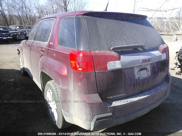 2CTALMEC1B6326247 - 2011 GMC TERRAIN SLE RED photo 3