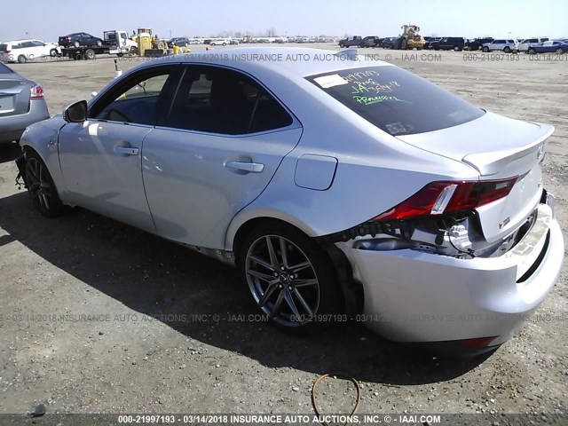 JTHBA1D23G5011660 - 2016 LEXUS IS 200T SILVER photo 3