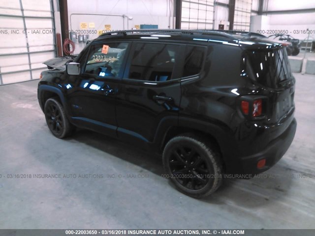 ZACCJBBT1GPD44342 - 2016 JEEP RENEGADE LATITUDE BLACK photo 3