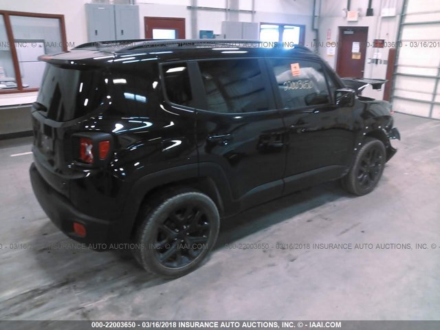 ZACCJBBT1GPD44342 - 2016 JEEP RENEGADE LATITUDE BLACK photo 4