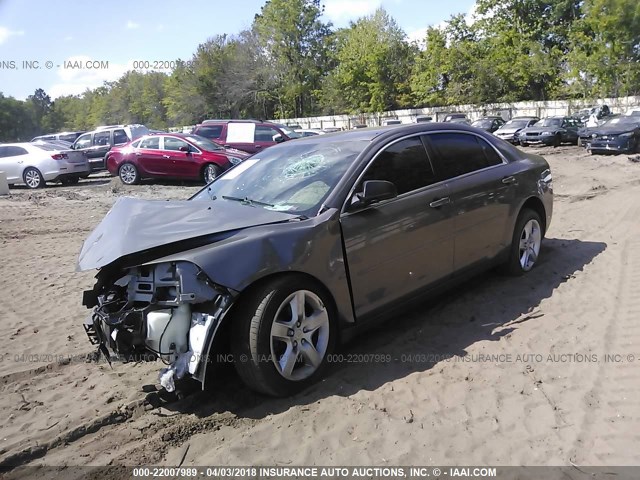 1G1ZB5E01CF243706 - 2012 CHEVROLET MALIBU LS BROWN photo 2
