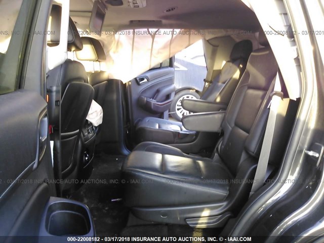 1GNSCCKC1FR128526 - 2015 CHEVROLET TAHOE C1500 LTZ GRAY photo 8