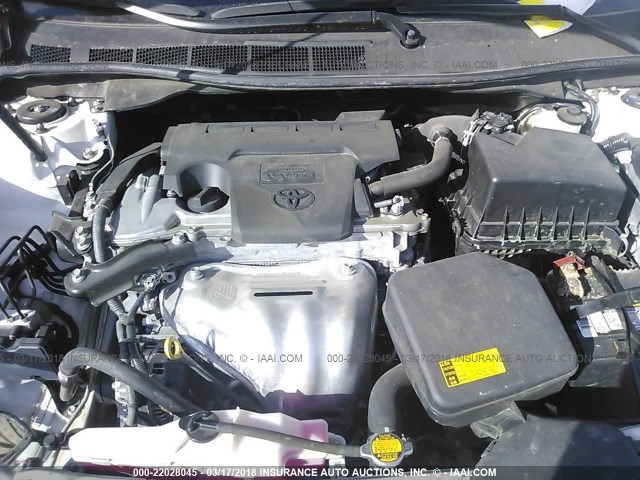 4T1BF1FK1FU492637 - 2015 TOYOTA CAMRY LE/XLE/SE/XSE WHITE photo 10