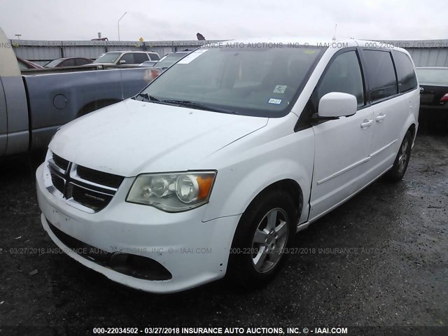 2D4RN3DG3BR605773 - 2011 DODGE GRAND CARAVAN MAINSTREET WHITE photo 2