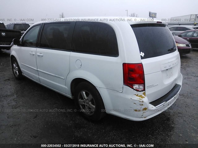 2D4RN3DG3BR605773 - 2011 DODGE GRAND CARAVAN MAINSTREET WHITE photo 3