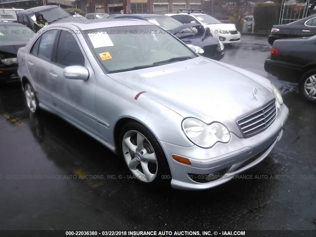 WDBRF52H46E021188 - 2006 MERCEDES-BENZ C GENERATION 2006 230 SILVER photo 1