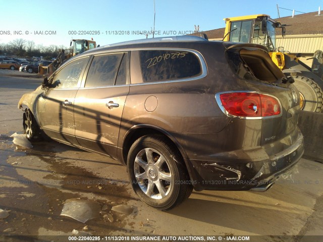 5GAEV23798J304916 - 2008 BUICK ENCLAVE CXL BROWN photo 3