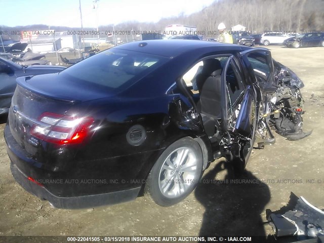 1FAHP2E87DG147640 - 2013 FORD TAURUS SEL BLACK photo 4