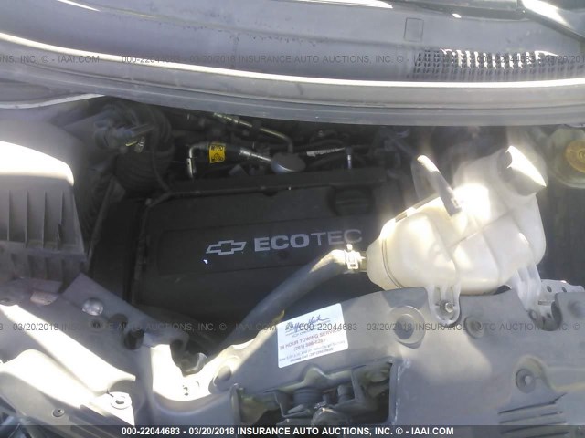 1G1JA6SH7C4151222 - 2012 CHEVROLET SONIC LS WHITE photo 10