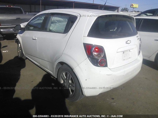1G1JA6SH7C4151222 - 2012 CHEVROLET SONIC LS WHITE photo 3