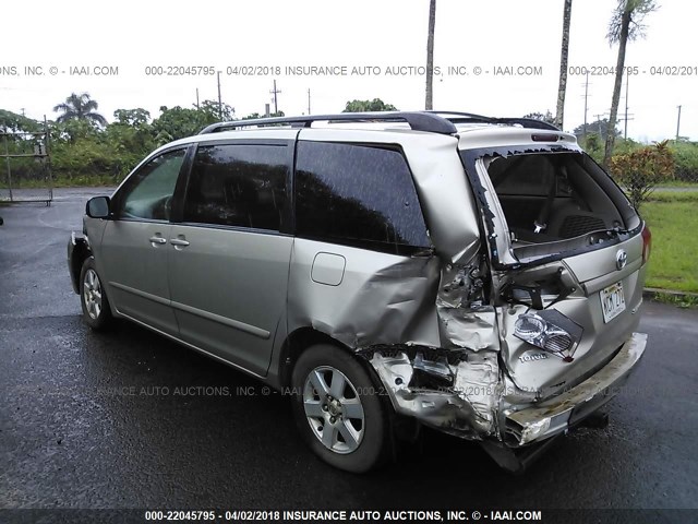 5TDZK23C18S127870 - 2008 TOYOTA SIENNA CE/LE GOLD photo 3