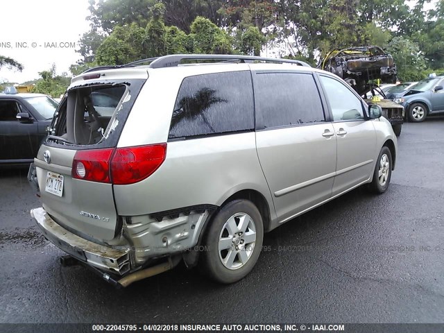 5TDZK23C18S127870 - 2008 TOYOTA SIENNA CE/LE GOLD photo 4