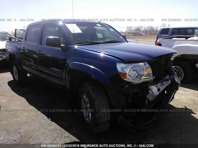 3TMJU62N38M064806 - 2008 TOYOTA TACOMA DOUBLE CAB PRERUNNER BLUE photo 1