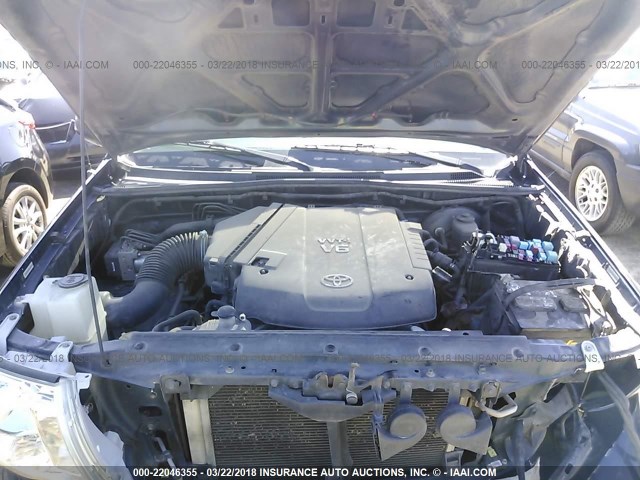 3TMJU62N38M064806 - 2008 TOYOTA TACOMA DOUBLE CAB PRERUNNER BLUE photo 10