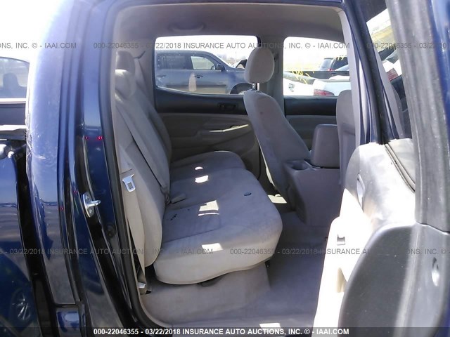 3TMJU62N38M064806 - 2008 TOYOTA TACOMA DOUBLE CAB PRERUNNER BLUE photo 8