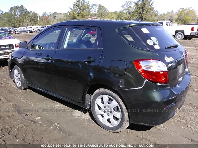 2T1KU4EE7BC556016 - 2011 TOYOTA COROLLA MATRIX  GREEN photo 3