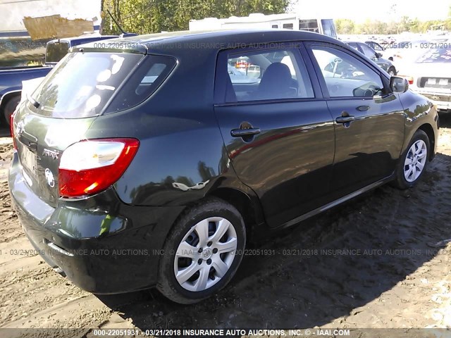 2T1KU4EE7BC556016 - 2011 TOYOTA COROLLA MATRIX  GREEN photo 4