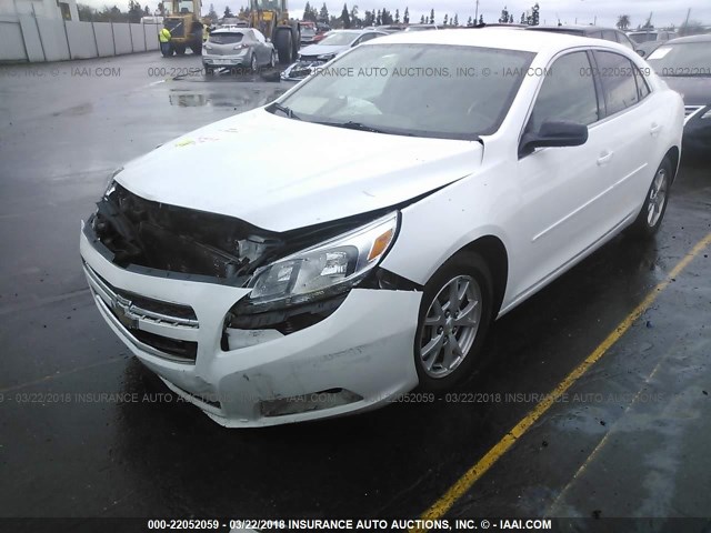 1G11A5SA6DF255302 - 2013 CHEVROLET MALIBU LS 白色 照片 2
