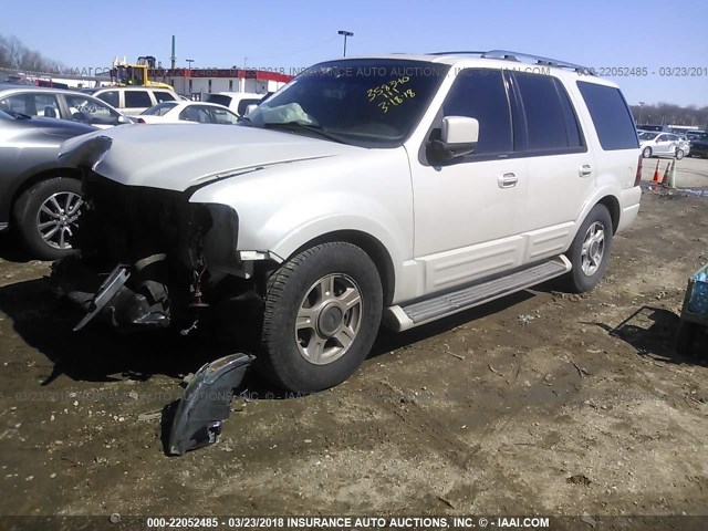 1FMFU20536LA04746 - 2006 FORD EXPEDITION LIMITED WHITE photo 2