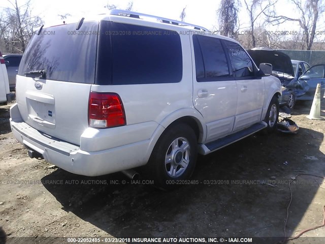 1FMFU20536LA04746 - 2006 FORD EXPEDITION LIMITED WHITE photo 4