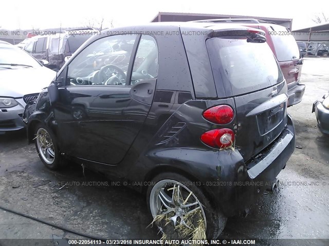 WMEEJ3BAXDK672315 - 2013 SMART FORTWO PURE/PASSION BLACK photo 3