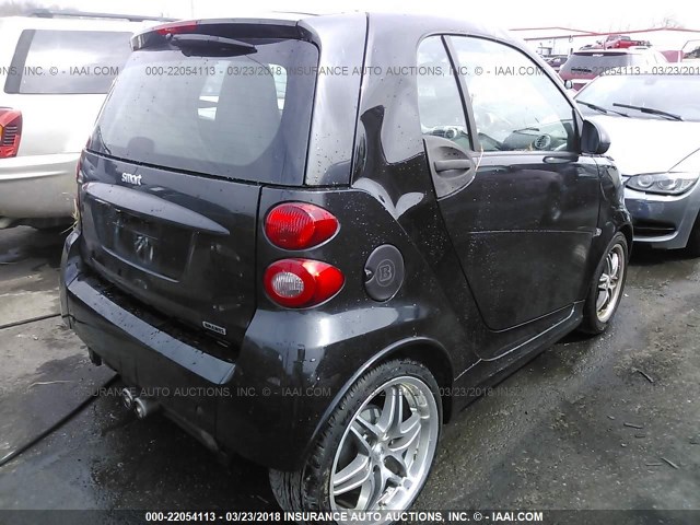 WMEEJ3BAXDK672315 - 2013 SMART FORTWO PURE/PASSION BLACK photo 4