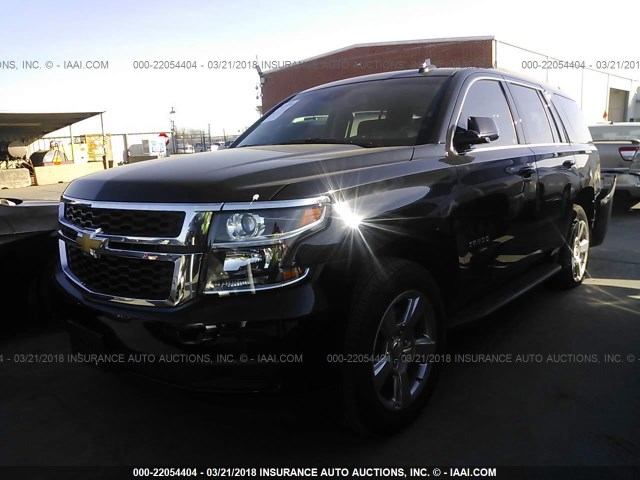 1GNSCBKC2HR405228 - 2017 CHEVROLET TAHOE C1500 LT BLACK photo 2