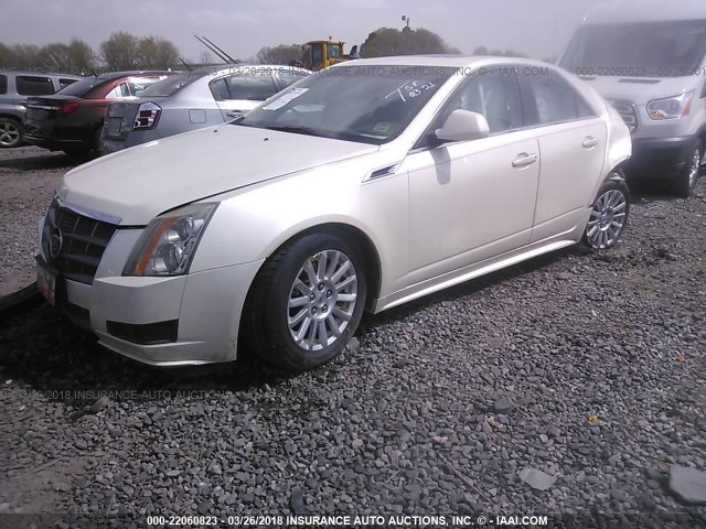 1G6DE5EY5B0145099 - 2011 CADILLAC CTS LUXURY COLLECTION WHITE photo 2