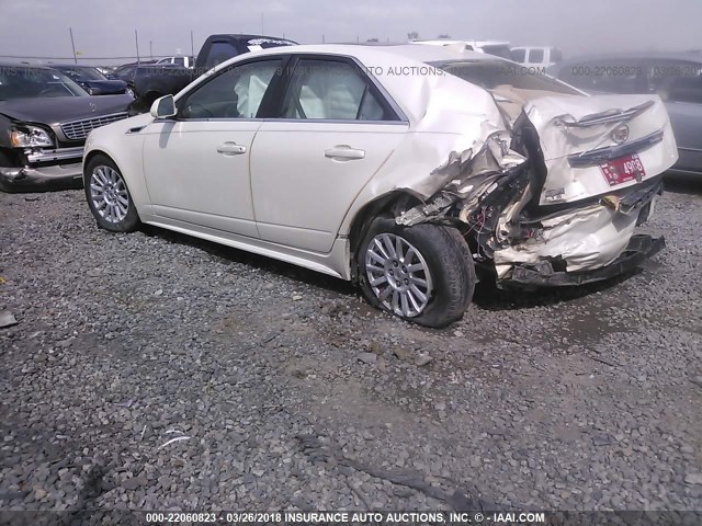 1G6DE5EY5B0145099 - 2011 CADILLAC CTS LUXURY COLLECTION WHITE photo 3