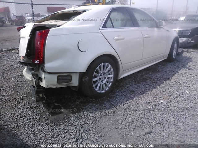 1G6DE5EY5B0145099 - 2011 CADILLAC CTS LUXURY COLLECTION WHITE photo 4