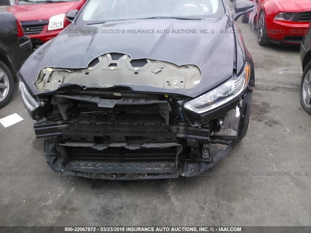 3FA6P0LU8DR208577 - 2013 FORD FUSION SE HYBRID BLACK photo 6