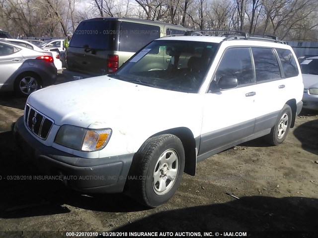 JF1SF6356XH705839 - 1999 SUBARU FORESTER L WHITE photo 2