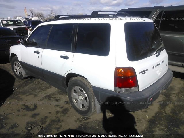 JF1SF6356XH705839 - 1999 SUBARU FORESTER L WHITE photo 3