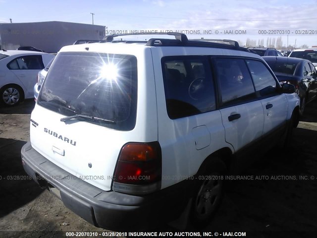 JF1SF6356XH705839 - 1999 SUBARU FORESTER L WHITE photo 4