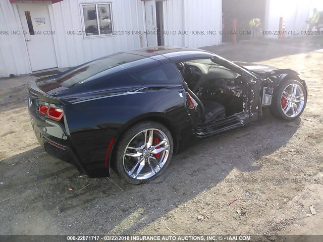 1G1YB2D73H5120348 - 2017 CHEVROLET CORVETTE STINGRAY/1LT BLACK photo 4