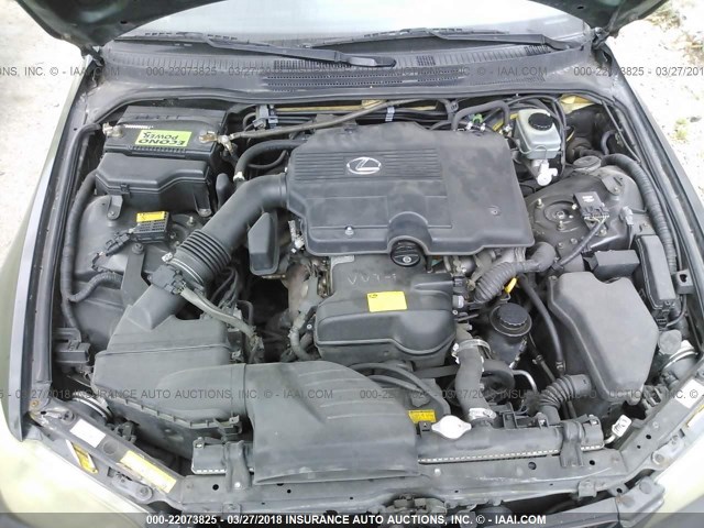 JTHBD192120060698 - 2002 LEXUS IS 300 GRAY photo 10