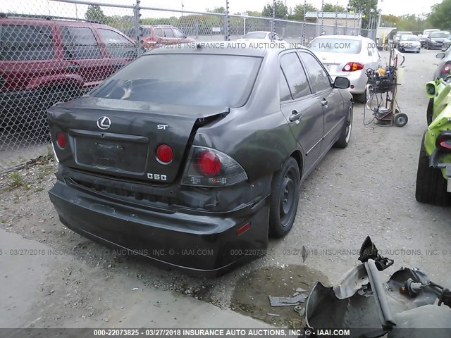 JTHBD192120060698 - 2002 LEXUS IS 300 GRAY photo 4