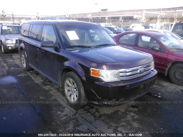 2FMGK5BC0BBD29212 - 2011 FORD FLEX SE PURPLE photo 1