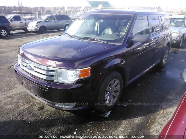 2FMGK5BC0BBD29212 - 2011 FORD FLEX SE PURPLE photo 2