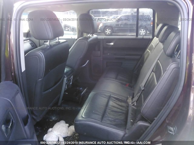 2FMGK5BC0BBD29212 - 2011 FORD FLEX SE PURPLE photo 8