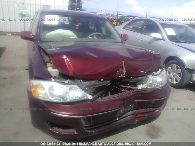 4T1BF28B22U203147 - 2002 TOYOTA AVALON XL/XLS RED photo 6