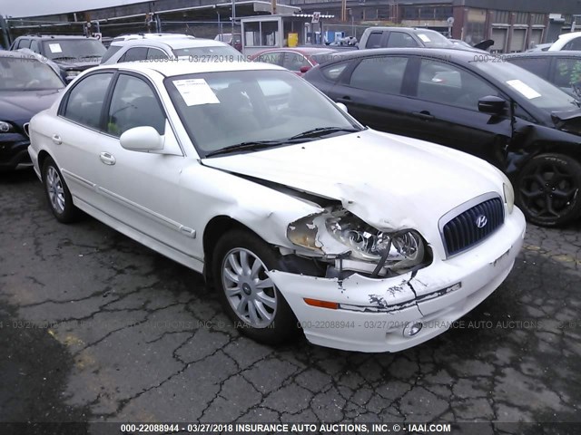 KMHWF35H04A993651 - 2004 HYUNDAI SONATA GLS/LX WHITE photo 1