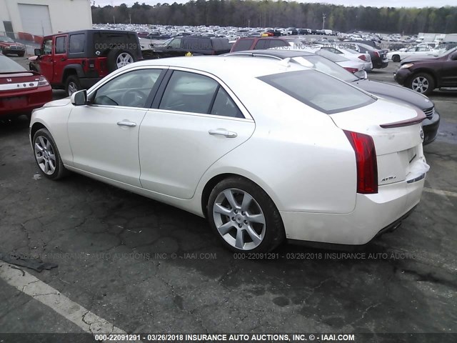 1G6AG5RX4E0111187 - 2014 CADILLAC ATS WHITE photo 3