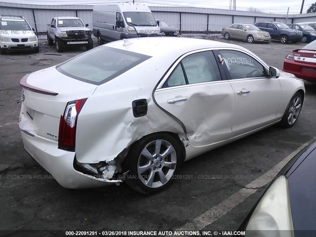 1G6AG5RX4E0111187 - 2014 CADILLAC ATS WHITE photo 4